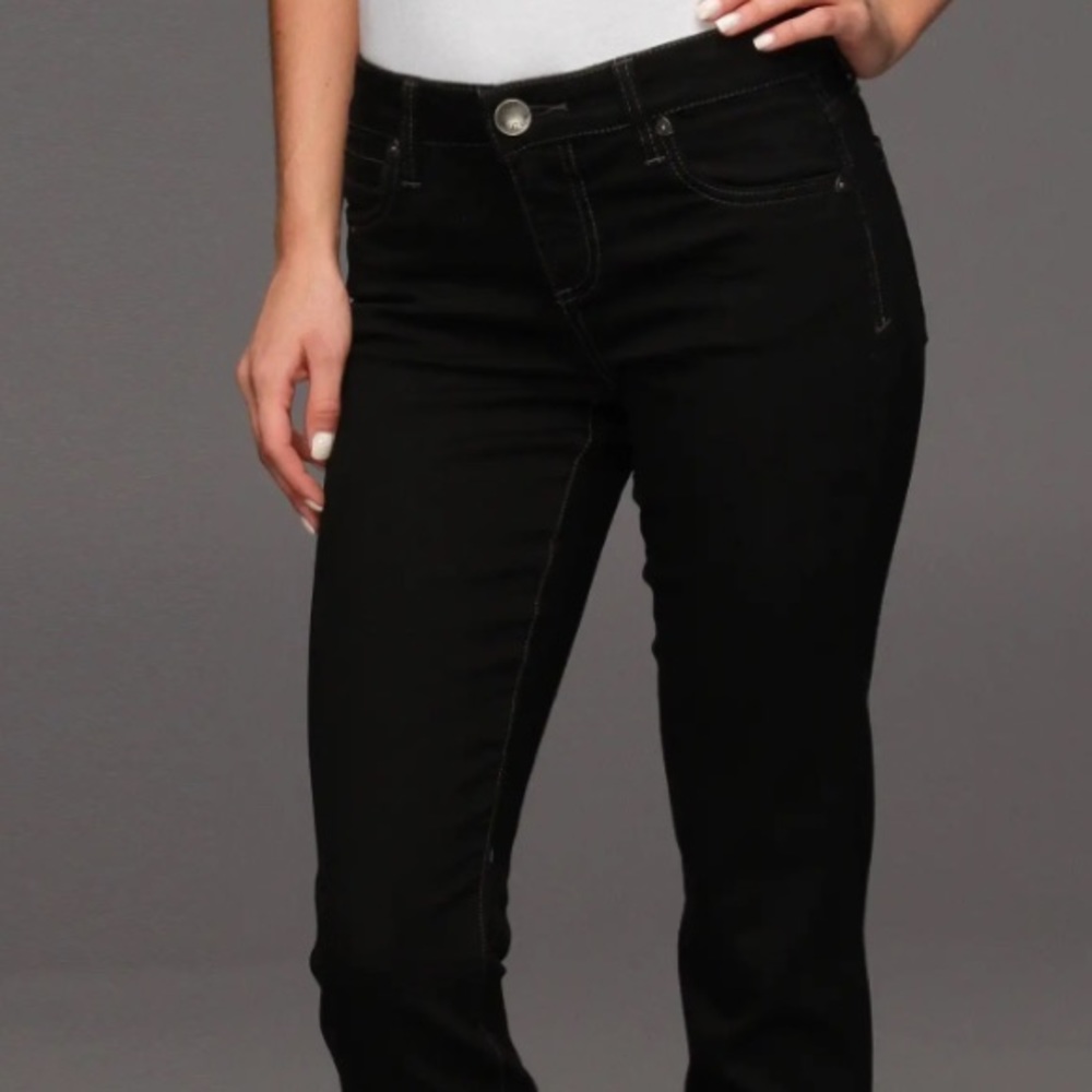 EUC Kut from the Kloth straight leg Jeans 14 cotton Black